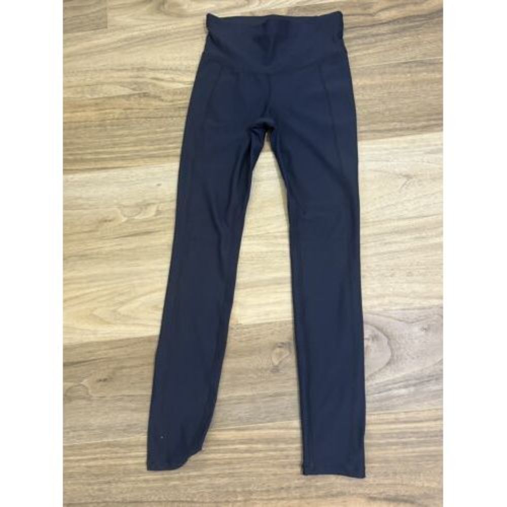 Xersion Women’s Legging’s Mid Rise Fitted Full Length Navy Platoon Size S